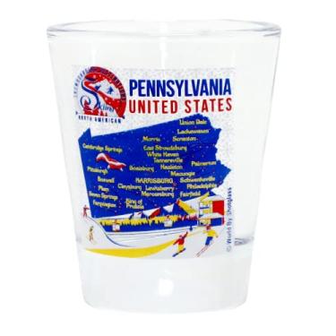 Imagem de Copo de shot para destinos norte-americanos de esqui e snowboard da Pensilvânia