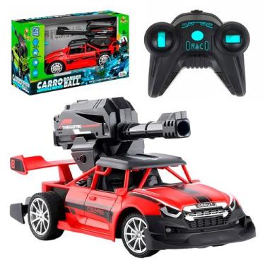 Imagem de Carro De Controle Remoto Brinquedo Infantil Dispara Bolinhas De Gel Bo