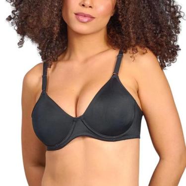 Imagem de Sutiã Moldado Básico Sem Bojo Com Aro Duloren 731028, G, Preto