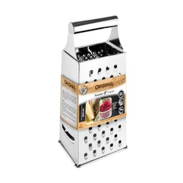 Imagem de Ralador Fatiador Multifuncional em Aço Inox 4 Faces Alta Durabilidade Ergonômico