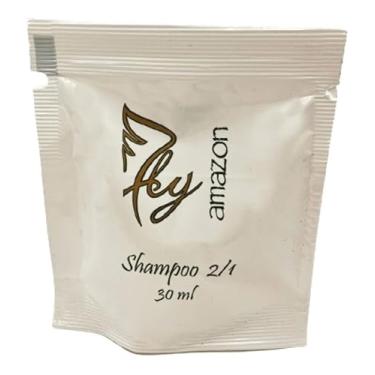 Imagem de Kit 250 Unidades Mini Shampoo 2 em 1 30ml Hotel Motel Pousada Resort Airbnb Hospedagem Hostel Hospital Spa Doação - Fragrância Melão Jasmin