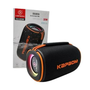 Imagem de Caixa de Som Portátil 30W Bluetooth A prova D'água IPx6 USB - ka-8296 