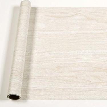 Imagem de 1 peça de papel de parede texturizado de grão de madeira, papel adesivo de grão de madeira, papel de parede à prova d'água, para bancada de cozinha, academia, banheiro (tamanho: 89.9 cm (L) x 500.1 cm