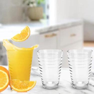 Imagem de Conj. 2 Copos Arizona de Vidro 200ML ideal para Suco/Drinks - PRATICAS