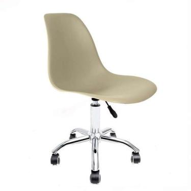 Imagem de Cadeira Eames Office Cromado Cx 1 PC Transparente - La Mobilia, Fendi