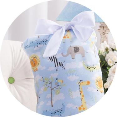 Imagem de Almofada para amamentação bebê - safari azul - MEDINA CONFECÇÕES