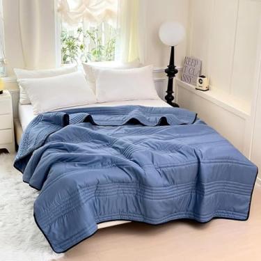 Imagem de Cobertor De Resfriamento Nuvodreams Queen, Colcha De Resfriamento Dupla Face Nuvodreams Conforto De Resfriamento Para Dorminhocos Quentes Respirável Leve Seda Suave, Gray, King-79x91in