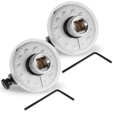 Imagem de Ferramenta de medidor de ângulo de chave de torque de 1/2 polegada, conjunto de chaves de medidor de torque ajustável de 360°, verificador de medidor de ângulo, ferramenta de medição para carro,