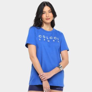 Imagem de Camiseta Colcci Sport Feminina, Azul, G