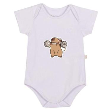 Imagem de Body Algodão Bebê Reborn Capivara Roupa Bodie Recém-nascido - Bellvi, 