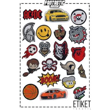 Imagem de Conjunto de 20 peças para meninos, emblemas bordados legais para roupas, mochilas, jaquetas, artesanato DIY