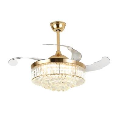 Imagem de Ventilador de Teto Satellite A-FAN005 - com Luminaria - 220V - Dourado