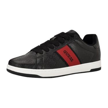 Imagem de GUESS Tênis masculino Tariton, Logotipo preto/vermelho Multi 002, 42