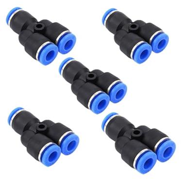 Imagem de BYYINGSUS Conexões de conector de tubo de encaixe pneumático Tubo de água rápido Mangueira de encaixe rápido OD 4 mm 6 mm 8 mm 10 mm 12 mm Vários tipos