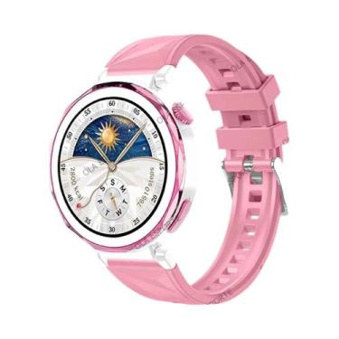 Imagem de Relógio Inteligente Feminino Com Tela AMOLED De 1,27, Monitoramento De