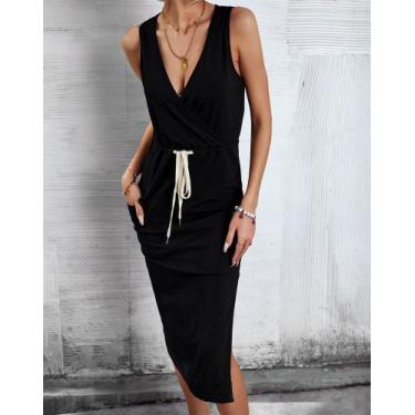 Imagem de Vestido longo temperamental: elegante e memorável para festas - Lightb