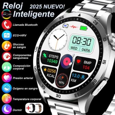 Imagem de Smartwatch SACOSDING ECG com monitor de glicose e pressão no sangue