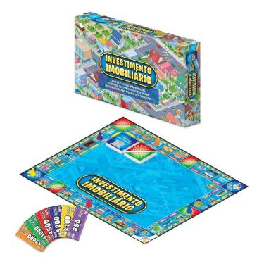 Imagem de Jogo Tabuleiro Investimento Imobiliário Banco Educativo -GGB