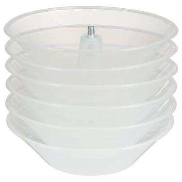 Imagem de Exaustores de reposição de fogão, coletor de graxa transparente, 6 uni