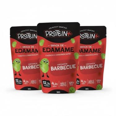 Imagem de Kit 3 Edamame Barbecue Snack Fit 13G Prote 30G Protein Plus - PROTEIN+