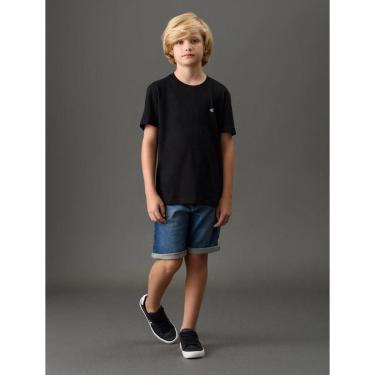 Imagem de Bermuda Jeans Menino Moletom Com Cadarço Calvin Klein Jeans-Masculino
