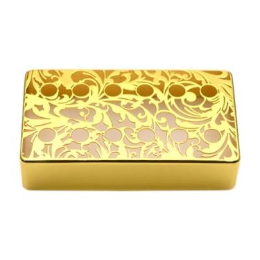 Imagem de Yunhgft Capa de Captador para Guitarra Elétrica Humbucker, Acessório de Metal para Guitarra, Fácil Instalação E Aparência Elegante para Guitarristas, Oficina, Ouro