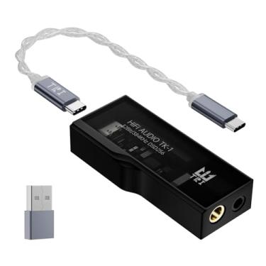 Imagem de Mini amplificador de fone de ouvido USB C DAC, divisor de fone de ouvido TRI TK1 para 2 fones de ouvido, USB C para amplificador de 3,5 mm/4,4 mm com decodificador duplo CS43131, IEM DAC portátil para
