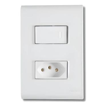 Imagem de Interruptor Tramontina 1 Tecla Simples Liz Tomada 10A 250V C