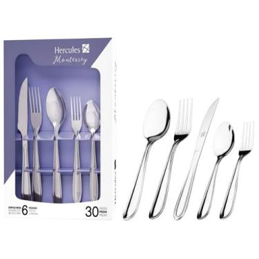 Imagem de Faqueiro Hércules Inox 30 Peças Monterrey - 1340-030CP, Inox, 30