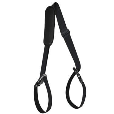 Imagem de oshhni Alça de transporte para cadeira de praia, alça de transporte multifuncional, conveniente, portátil, ajustável para bicicleta dobrável, tapete de ioga