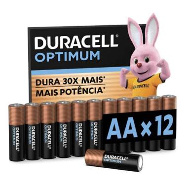 Imagem de Pilha Optimum AA Pequena Duracell Com 12 Unidades