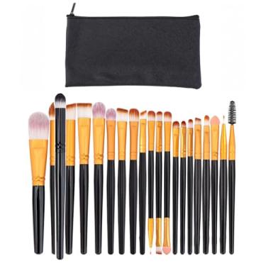 Imagem de Conjunto completo de pincéis de maquiagem, pincéis profissionais para base, blush, sombra, corretivo – Ideal para iniciantes, ferramentas de precisão