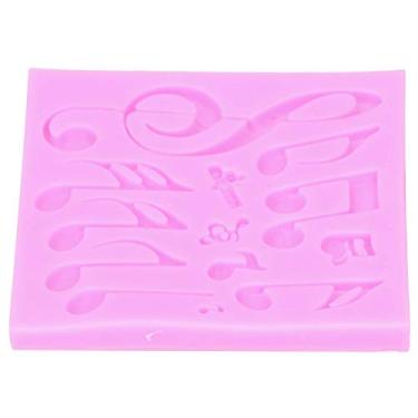 Imagem de Phefop Molde de Silicone para Doces Com Notas Musicais, Molde Com Bandeja, Silicone Diy para Decoração de Bolo de Casamento, Cupcake, Multifuncional, Reutilizável