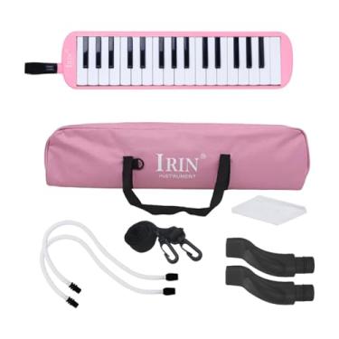 Imagem de JunZheHub Instrumento de com 32 Teclas, Teclado Musical, Brinquedo para Iniciantes, Mini Conjunto de, Construção em PP de Grau Alimentício, Bolsa de, Rosa