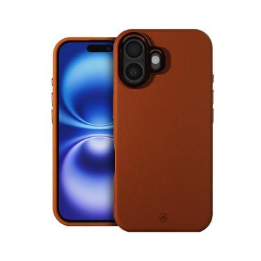 Imagem de Capa Case Capinha Para Iphone 16 - Couro Dual Magsafe - Marrom - Gshield