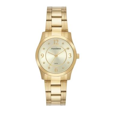 Imagem de Relogio Mondaine Feminino Ref: 99831lpmvda1 Casual Aço Dourado