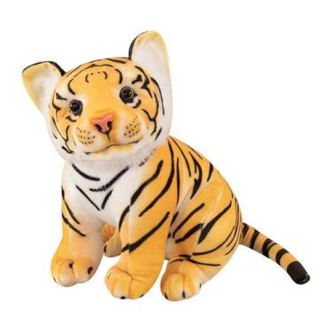 Imagem de Boneca de pelúcia Realistic Tiger 35 cm, desenho animado de pelúcia - 