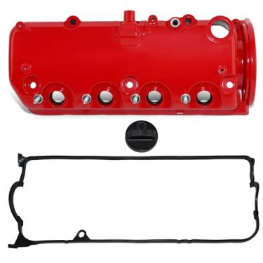 Imagem de XUNUOPARTS Tampa da válvula do motor compatível com Honda Civic 2001 2002 2003 2004 2005 1.7L substitui # 12310-PLC-000 (vermelho)