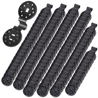 Imagem de Anazous Clipes de sombra de jardim, pano de sombra, clipe resistente, clipe de retenção para cobertura de rede de plástico, trava de tecido de pátio, grampo de lona de rede