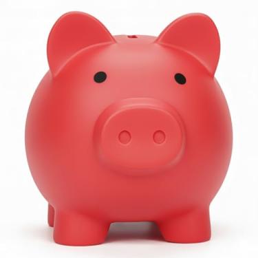 Imagem de Mealheiro para Sbrvaniy Cofrinho para meninos e meninas Meu primeiro cofre de dinheiro de plástico inquebrável P/M/G tamanho decoração poupança Natal, Páscoa, presente de aniversário