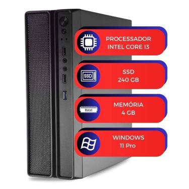 Imagem de Computador Pc Slimdesk Multipc I3 4Gb Ssd 240Gb Win11 Pro