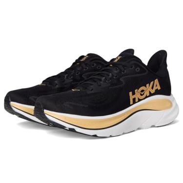 Imagem de HOKA Clifton 10 Tênis masculino, Preto/dourado, 43