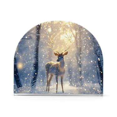 Imagem de Porta-guardanapos de veado de Natal para mesas - Porta-guardanapos para cozinha, porta-guardanapos de mesa, porta-guardanapos de coquetel, porta-guardanapos de papel284