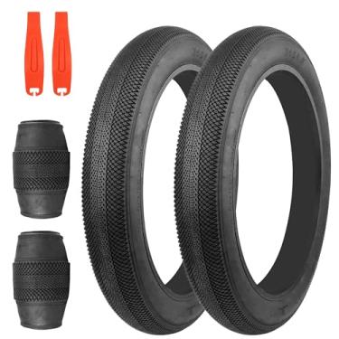 Imagem de FOMAS Pneu Fat Bike 20/24/66.0 x 10.2 cm Heavy Duty Antiderrapante Dobrável Substituição All-Terrain Pneu para E-Bike Snow Bike (Preto Pacote com 2, 61 x 10 cm)