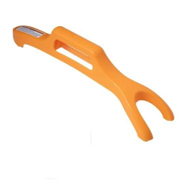 Imagem de POWERTEC Vara de segurança para serra de esquadria – Vara de segurança para serra de mesa, junta, serra de fita e mesa de roteador – Design de entalhe duplo com almofada de borracha antiderrapante