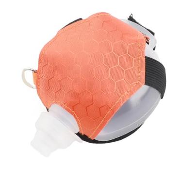 Imagem de Semme Garrafa de água Esportiva para Pulso, Portátil, de Silicone, Portátil, para Corrida, Ciclismo, Leve, Durável, Cor Brilhante, Visível à Noite (Laranja)