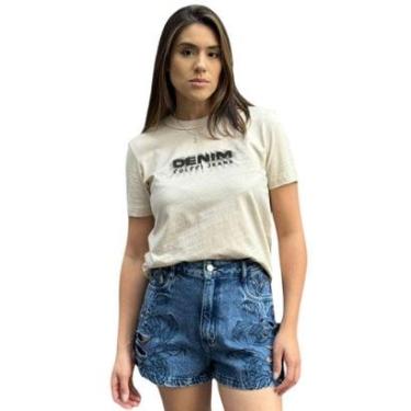 Imagem de Camiseta Feminina Estampada Denim Colcci Jeans-Feminino