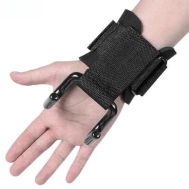 Imagem de Ganchos Para Levantamento de Peso e Alças de Pulso Musculação Academia