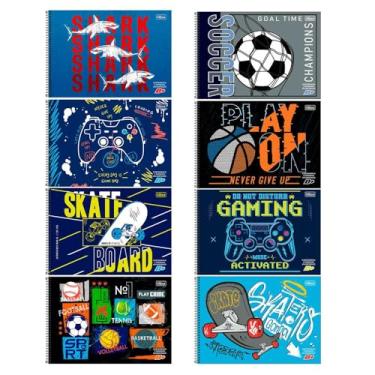 Imagem de Caderno Espiral de Cartografia Milimetrado com 96 Folhas D+ Masculino Tilibra Capa Dura