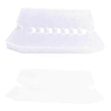 Imagem de TEHAUX 100 etiquetas de pasta de arquivos, abas de pasta suspensa, reutilizáveis, papelaria, escritório, organização rápida de arquivos